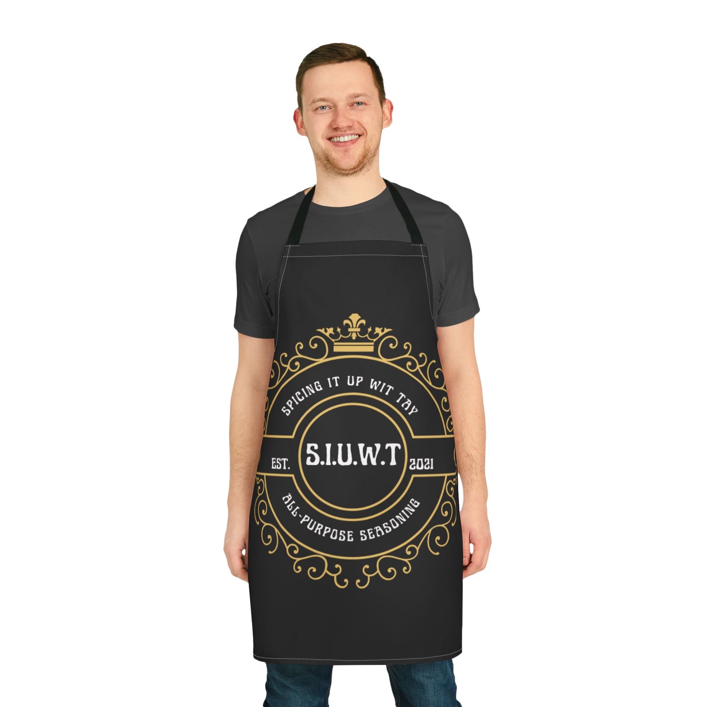 Apron — SIUWT Gold Crest All-Purpose Cooking Apron ("Spicing It Up Wit Tay")